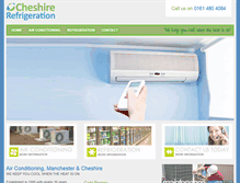 Tablet Screenshot of cheshirerefrigeration.co.uk